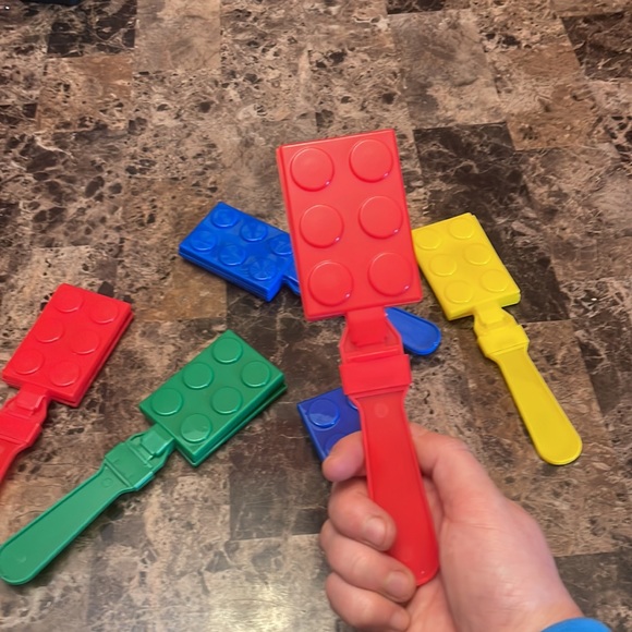 Lego Party Favors Building Blocks Birthday Sound Makers Bulk Gift Bag - Picture 3 of 4